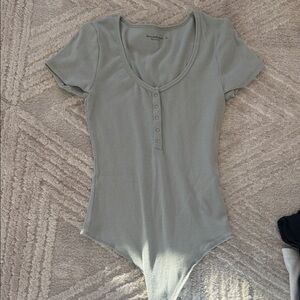 Abercrombie button down bodysuit